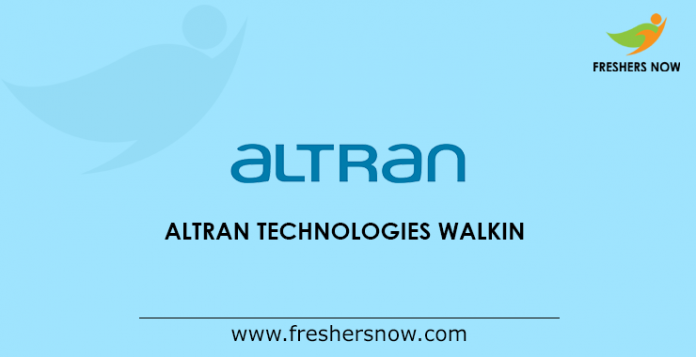 Altran Technologies walkin