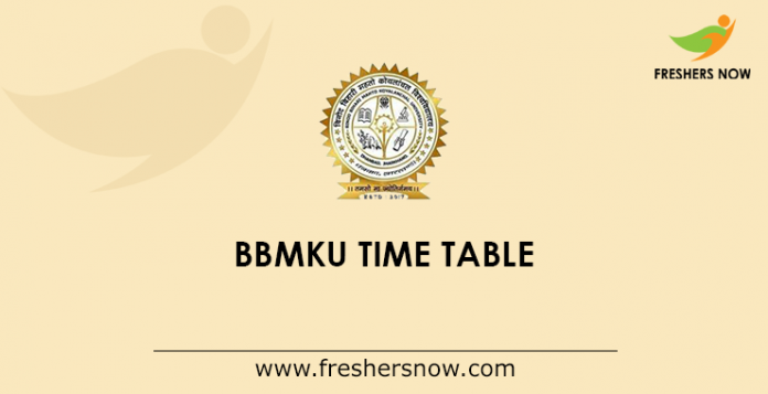 BBMKU Time Table