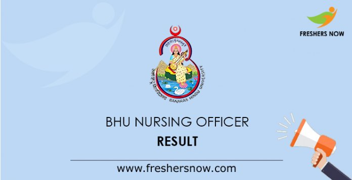 BHU Nursing Officer Result