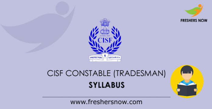 CISF Constable (Tradesman) Syllabus