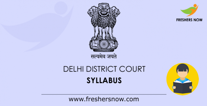 Delhi District Court Syllabus