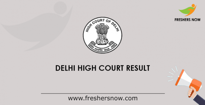 Delhi High Court Result