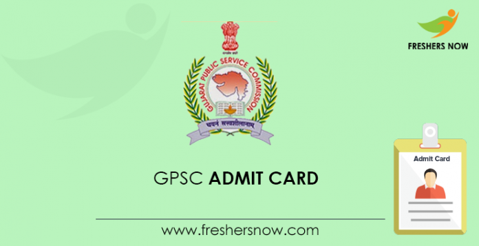 GPSC Admit Card