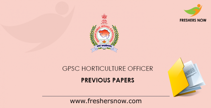 GPSC Horticulture Officer Previous Papers