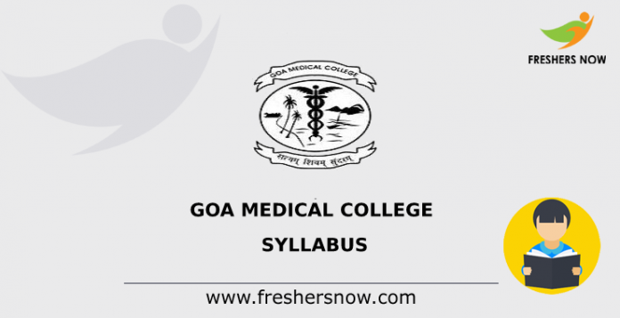 Goa Medical College Syllabus