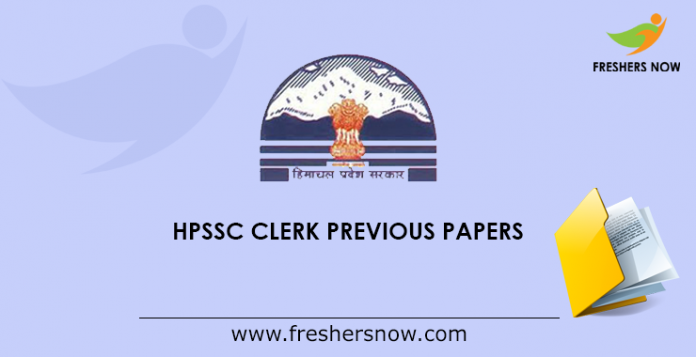 HPSSC Clerk Previous Papers