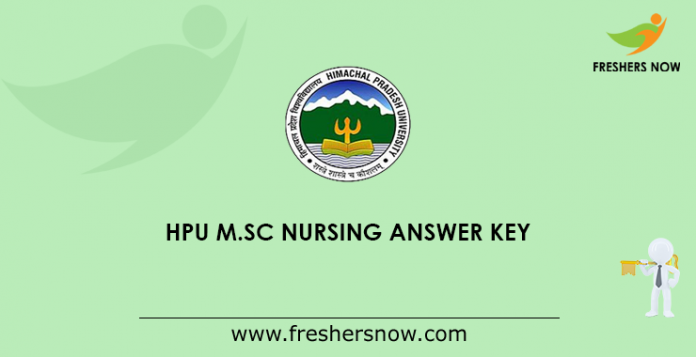 HPU M.Sc Nursing Answer Key