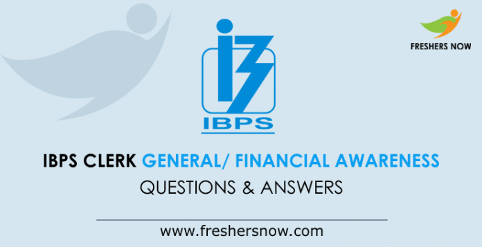 IBPS General Financial Awareness Questions