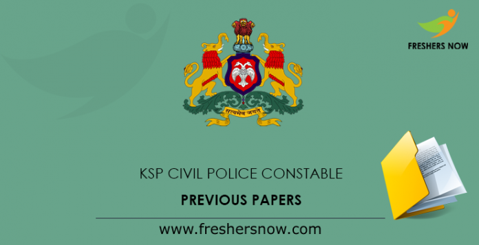 KSP Civil Police Constable Previous Papers