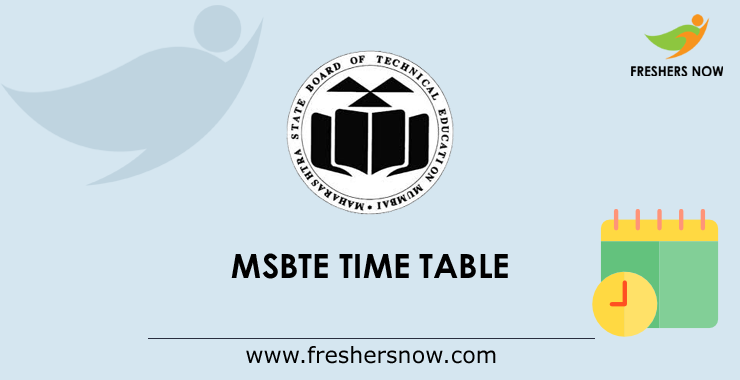 Msbte Time Table Check Timetable For Summer Winter Here