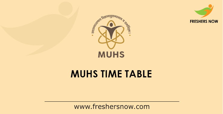 MUHS Time Table 2022 Released MUHS Nashik UG PG Exam