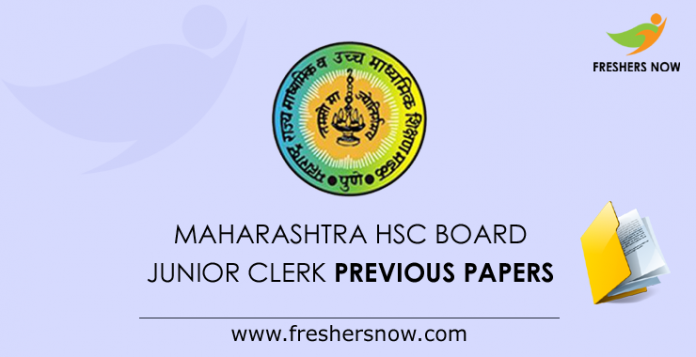 Maharashtra HSC Board Junior Clerk Previous Papers