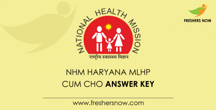 NHM Haryana MLHP cum CHO Answer Key