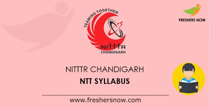 NITTTR Chandigarh NTT Syllabus