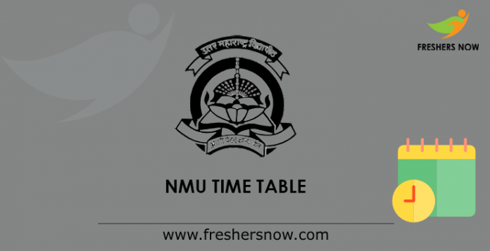NMU Time Table