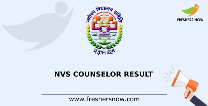 NVS Counselor Result