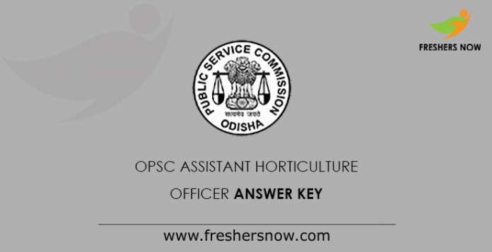 OPSC Assistant Horticulture Officer Answer Key