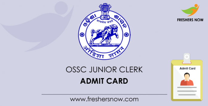 OSSC Junior Clerk Admit Card