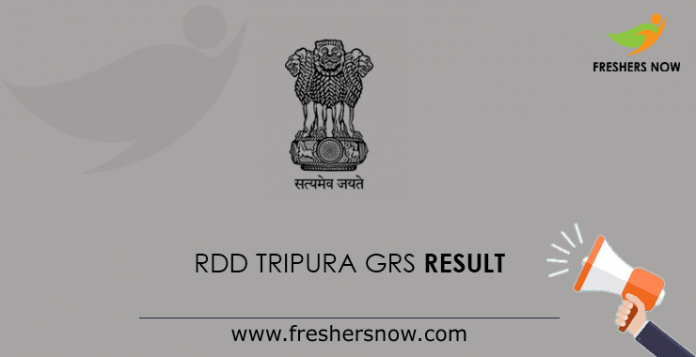 RDD Tripura GRS Result
