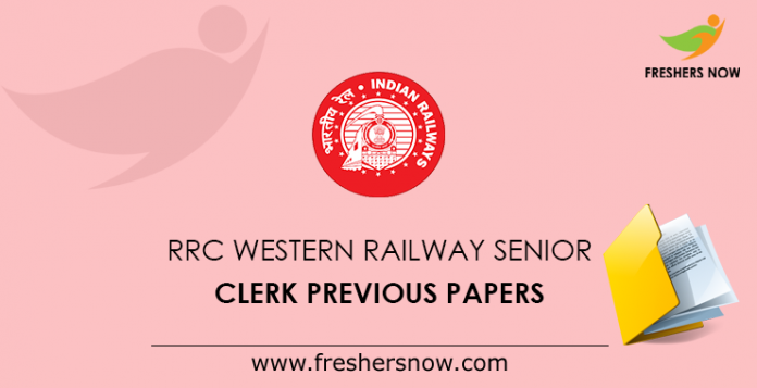 RRC Western Railway Senior Clerk Previous Papers