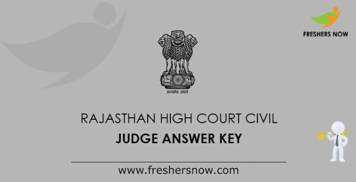 Rajasthan High Court Civil Judge Mains Answer Key