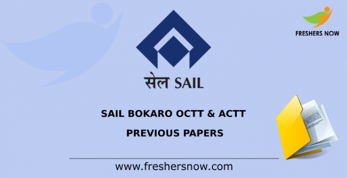SAIL Bokaro OCTT & ACTT Previous Papers