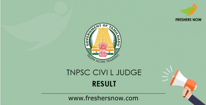 TNPSC Civil Judge Result