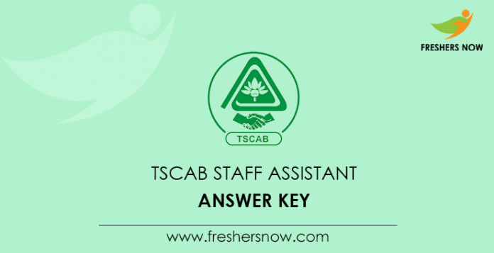 TSCAB Staff Assistant Answer Key