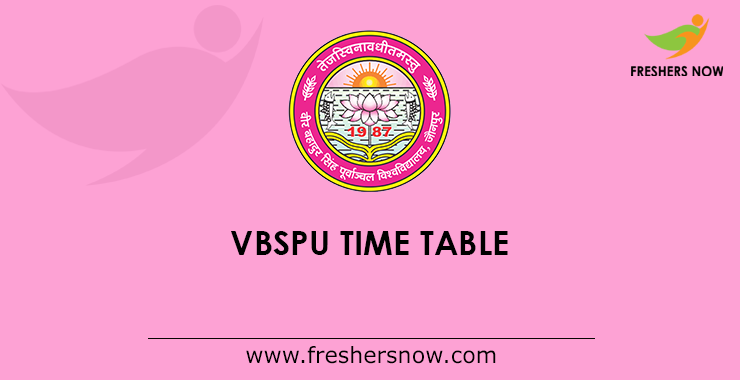 VBSPU Sem Time Table 2022 Released UG PG Exam Schedule