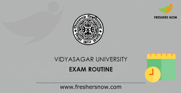 Vidyasagar University Exam Routine