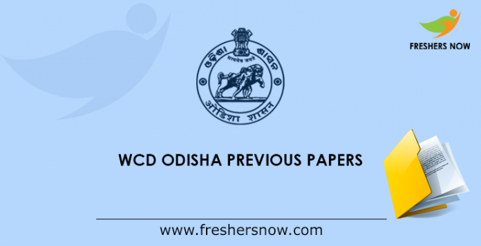 WCD Odisha Previous Papers