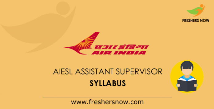 AIESL Assistant Supervisor Syllabus