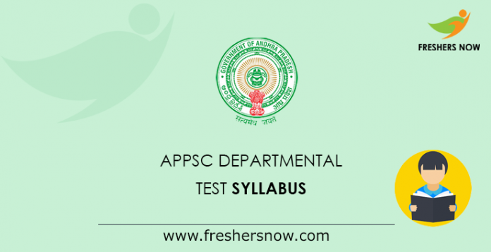 APPSC Departmental Test Syllabus