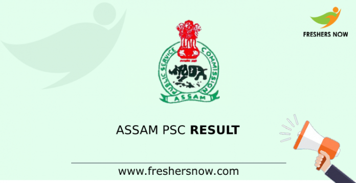 Assam PSC Result