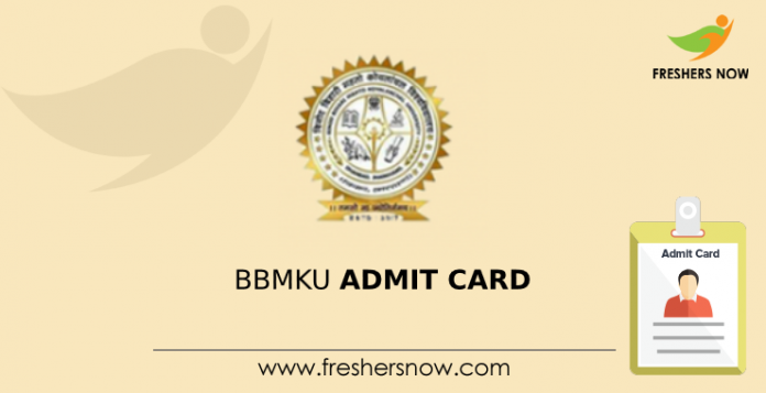 BBMKU Admit Card