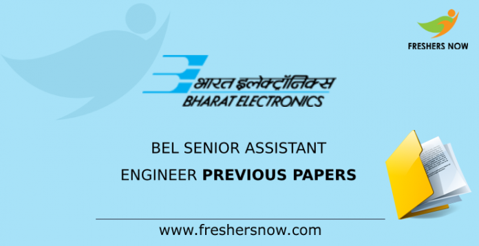 BEL Senior Assistant Engineer Previous Papers