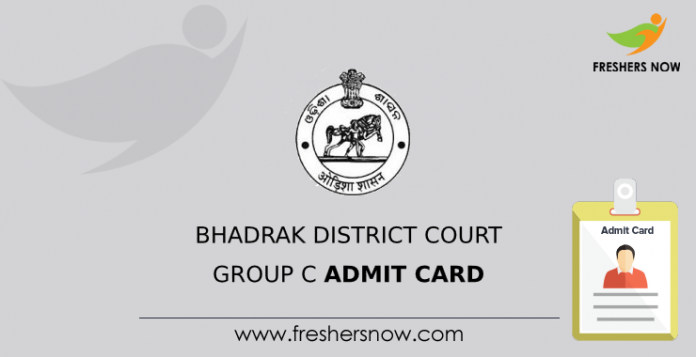 Bhadrak District Court Group C Admit Card