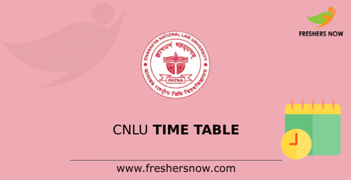 CNLU Time Table
