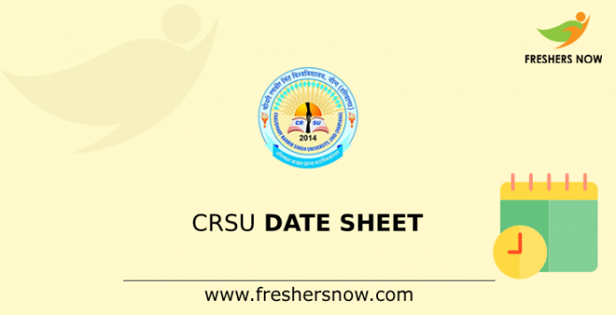 CRSU Date Sheet