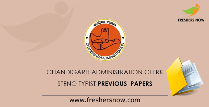 Chandigarh Administration Clerk, Steno Typist Previous Papers