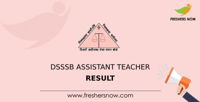 DSSSB Assistant Teacher Result