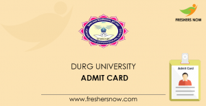 Durg University Admit Card 2022 (Out) | Hemchand Yadav UG, PG Exams