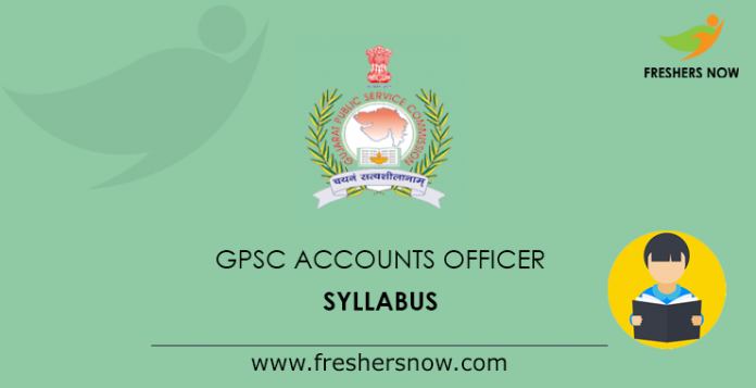 GPSC Accounts Officer Syllabus