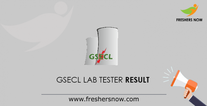 GSECL Lab Tester Result