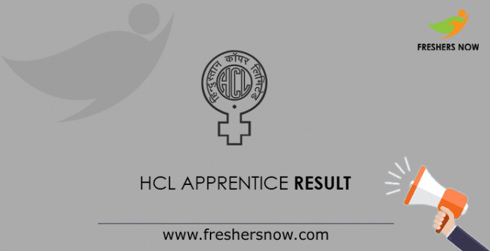HCL Apprentice Result