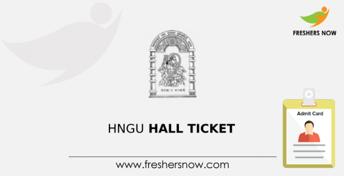 HNGU Admit Card