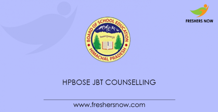 HPBOSE JBT Counselling