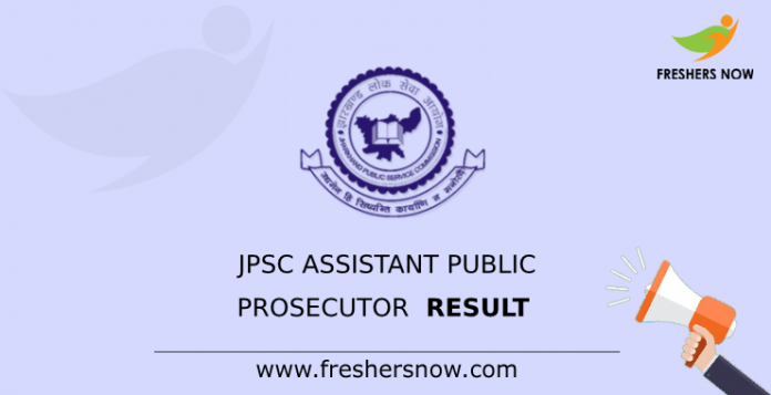 JPSC Assistant Public Prosecutor Result