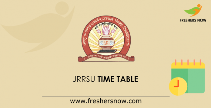 JRRSU Time Table