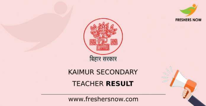 Kaimur Secondary Teacher Result